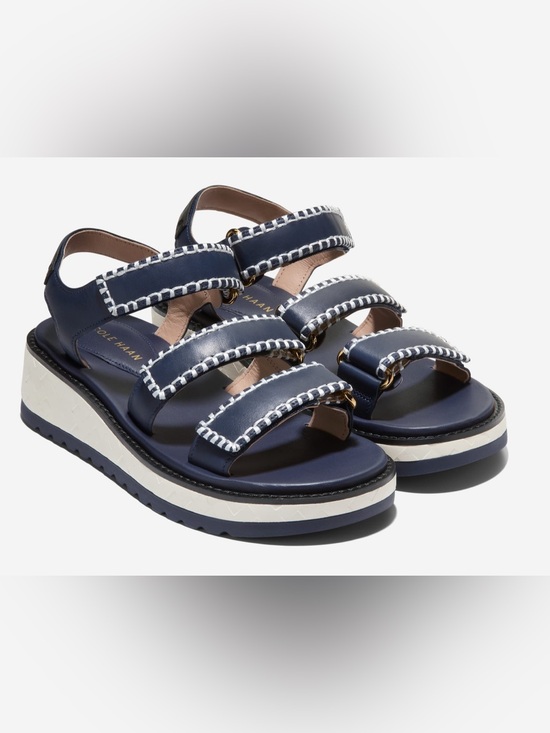 Cole Haan Shoes - Cole Haan Grandpro Daylin Wedge Triple Strap Sandals